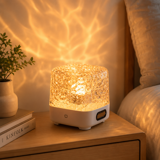 White Noise Water Ripple Projection Northern Lights Living Room Bedroom Bedside Night Light